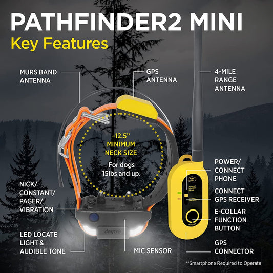 Dogtra Pathfinder2 Mini Additional Gps Dog Tracking Collar - Blue