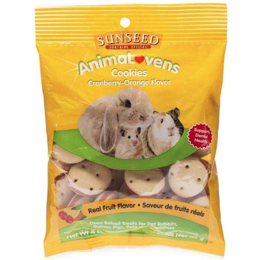 Sunseed Animalovens Cranberry Orange Cookies For Small Animals - 4 Oz