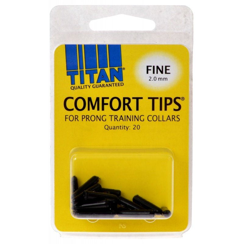 Titan Comfort Tips For Prong Training Collars - Fine (2.0 Mm) - 20 Count