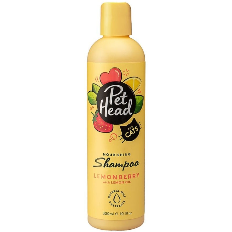 Pet Head Nourishing Shampoo For Cats Lemonberry With Lemon Oil - 10.1 Oz