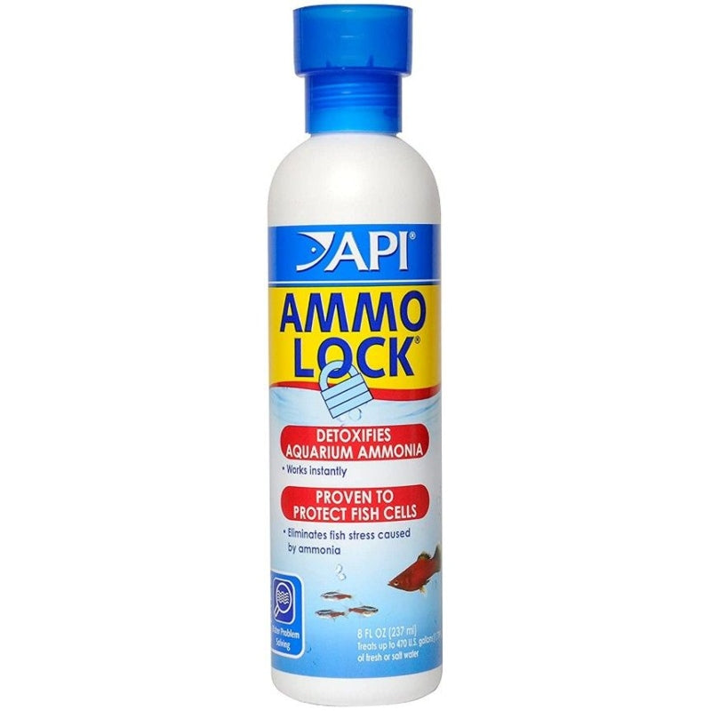 Api Ammo Lock Ammonia Detoxifier For Aquariums - 8 Oz (treats 474 Gallons)