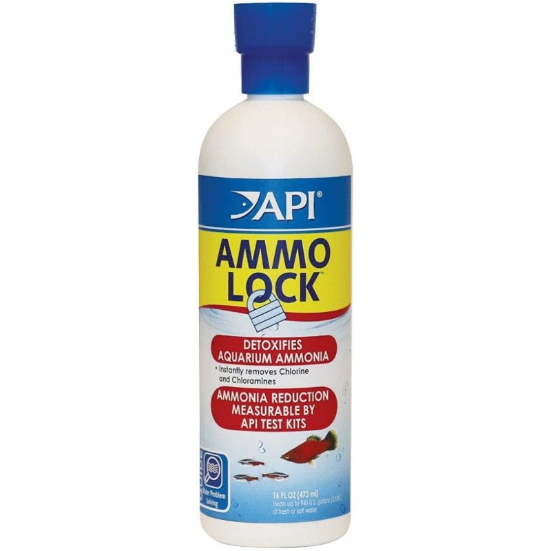 Api Ammo Lock Ammonia Detoxifier For Aquariums - 16 Oz (treats 946 Gallons)