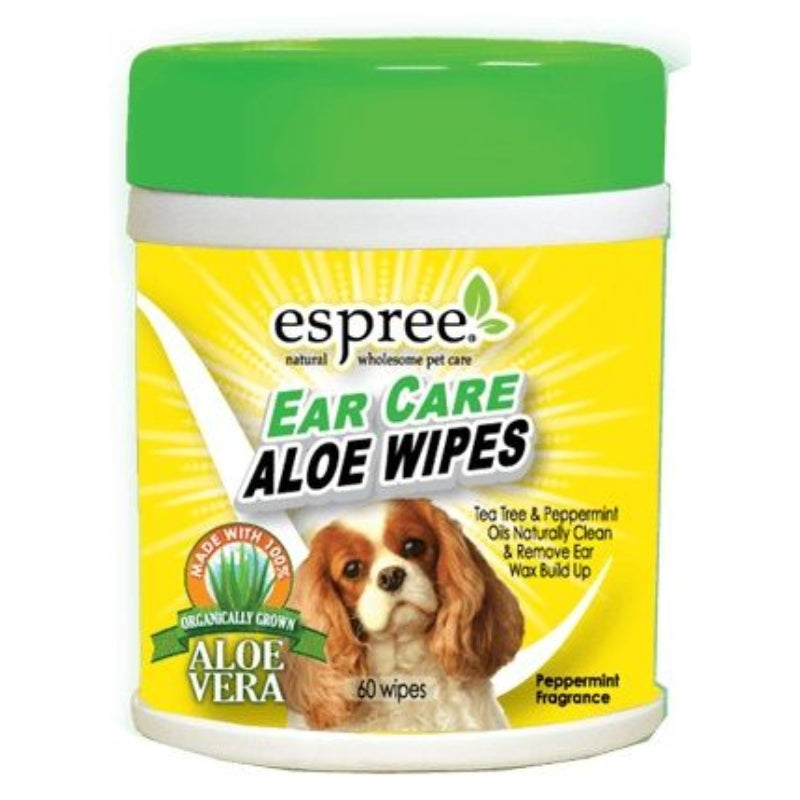 Espree Ear Care Aloe Wipes - 60 Count