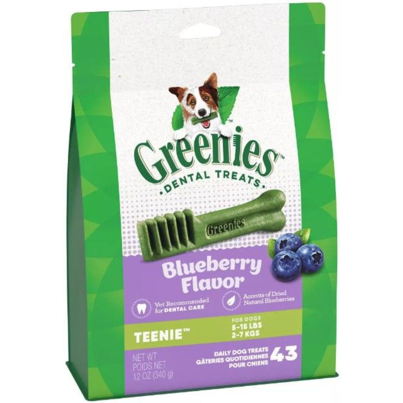 Greenies Teenie Dental Dog Treats Blueberry - 43 Count