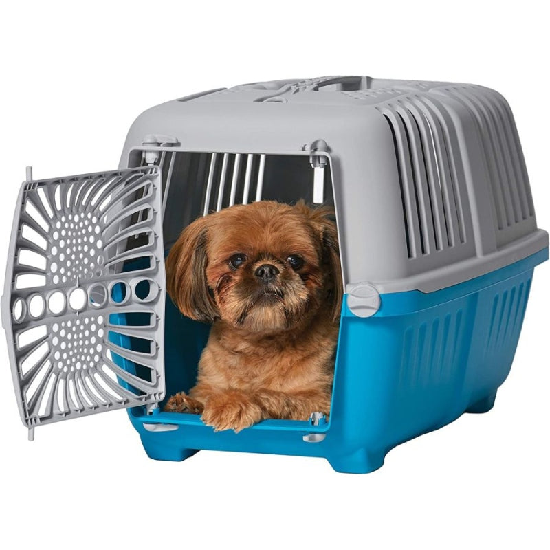 Midwest Spree Plastic Door Travel Carrier Blue Pet Kennel - Small - 1 Count
