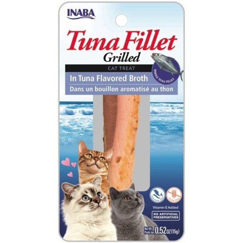 Inaba Tuna Fillet Grilled Cat Treat In Tuna Flavored Broth - 0.52 Oz