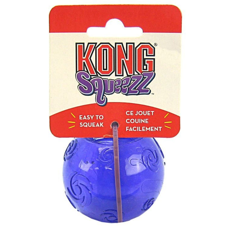 Kong Squeezz Ball Dog Toy - Assorted - Medium (2.5" Diameter)