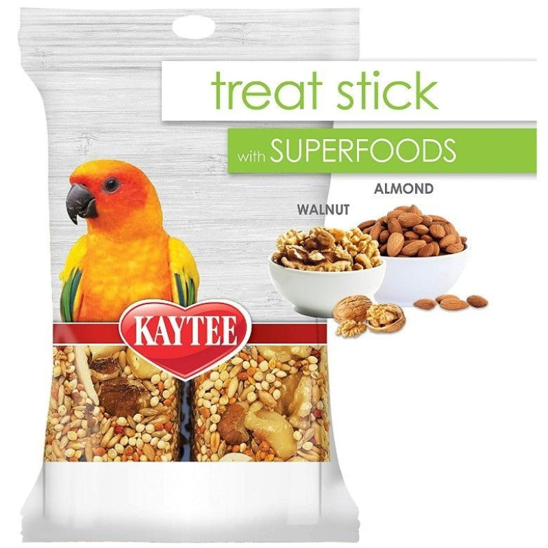 Kaytee Superfoods Avian Treat Stick - Walnut & Almonds - 5.5 Oz