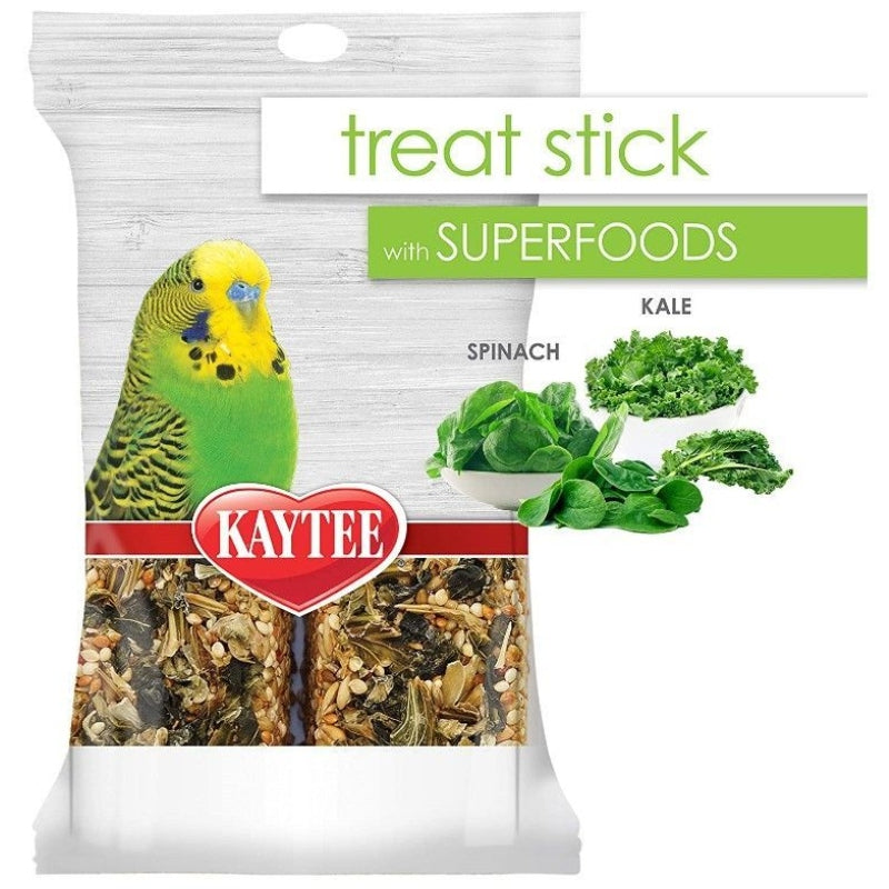 Kaytee Superfoods Avian Treat Stick - Spinach & Kale - 5.5 Oz