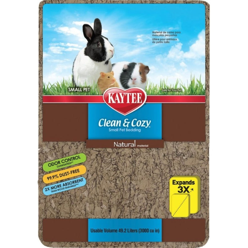 Kaytee Clean & Cozy Small Pet Bedding - Natural - 49.2 Liters