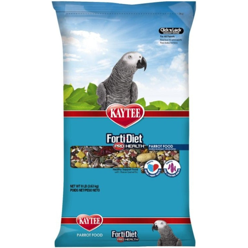 Kaytee Parrot Food With Omega 3's For General Health And Immune Support - 8 Lbs