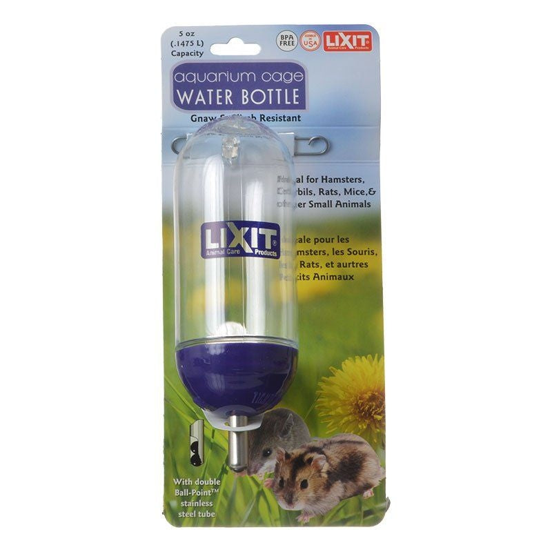 Lixit Aquarium Cage Water Bottle Clear - 5 Oz