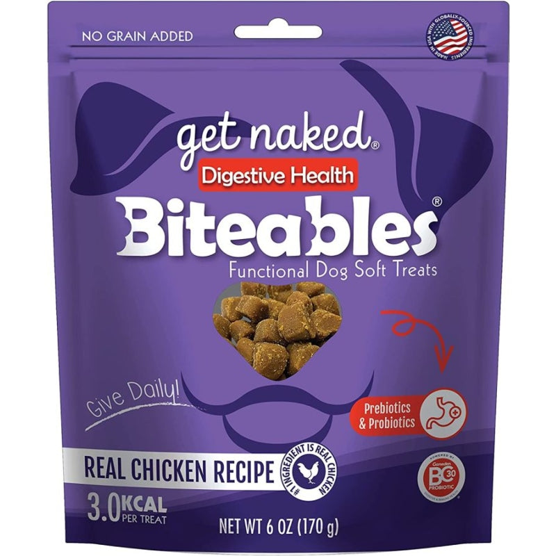Get Naked Digestive Health Soft Dog Treats - Chicken Flavor - 5 Oz
