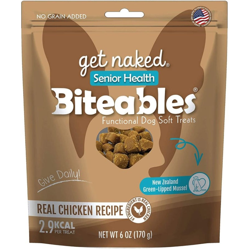 Get Naked Senior Health Biteables Soft Dog Treats Chicken Flavor - 6 Oz