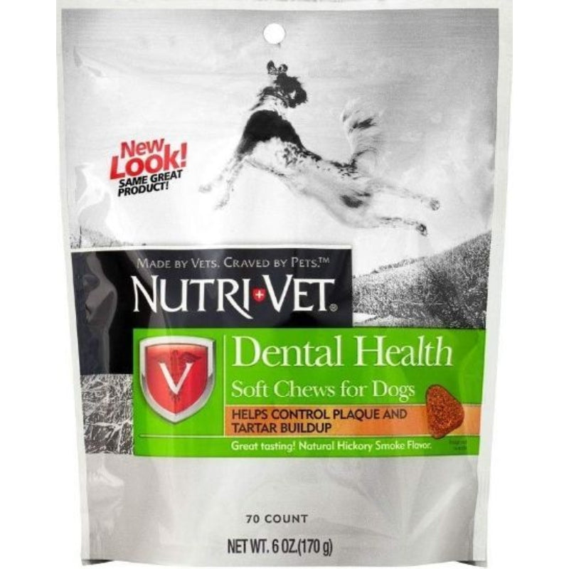 Nutri-vet Dental Health Soft Chews  - 6 Oz