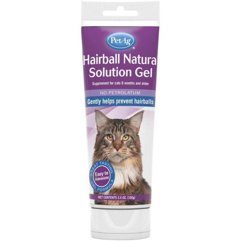 Pet Ag Hairball Natural Solution Gel For Cats - 3.5 Oz