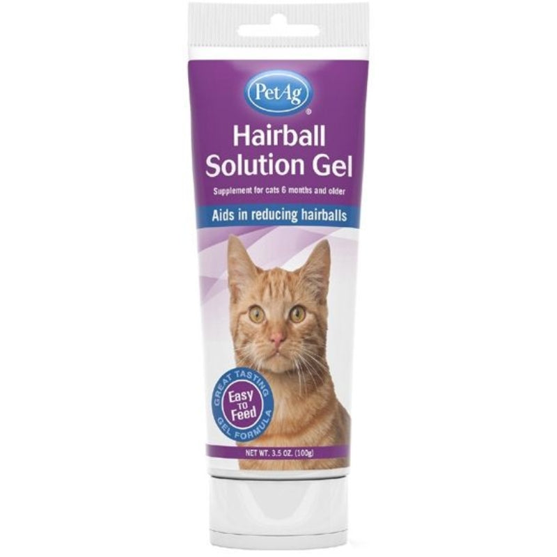 Pet Ag Hairball Solution Gel For Cats - 3.5 Oz