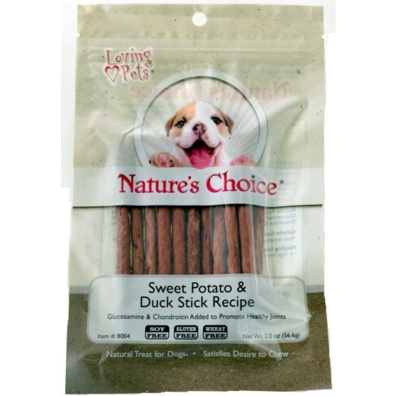 Loving Pets Nature's Choice Sweet Potato & Duck Meat Sticks - 2 Oz