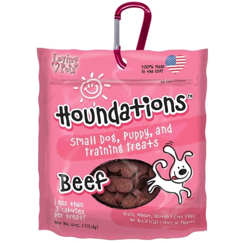 Loving Pets Houndations Training Treats - Beef - 4 Oz