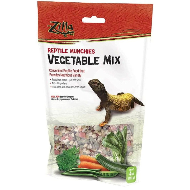 Zilla Reptile Munchies - Vegetable Mix - 4 Oz