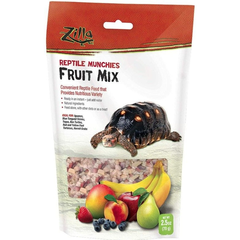 Zilla Reptile Munchies - Fruit Mix - 2.5 Oz