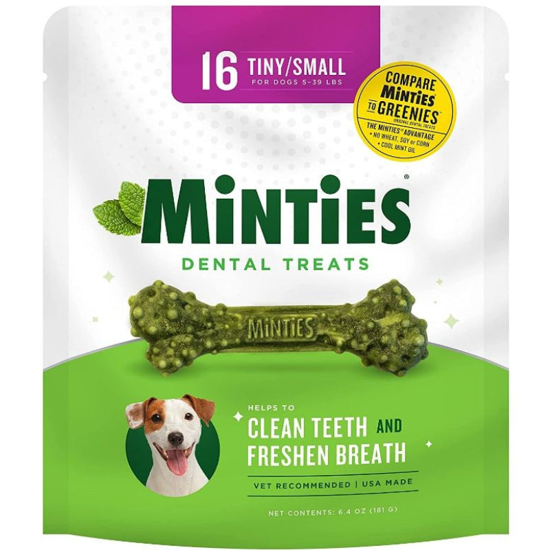 Sergeants Minties Dental Treats For Dogs Tiny Small - 16 Count