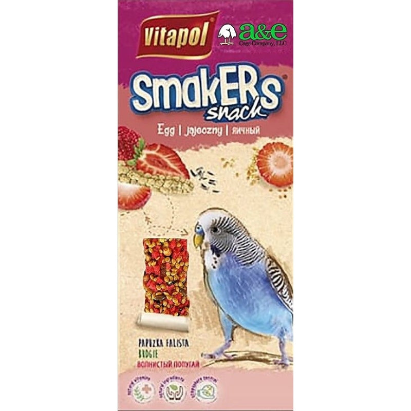 A&e Cage Company Smakers Parakeet Strawberry Treat Sticks - 2 Count