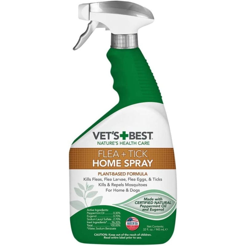 Vet's Best Flea & Tick Home Spray - 32 Oz