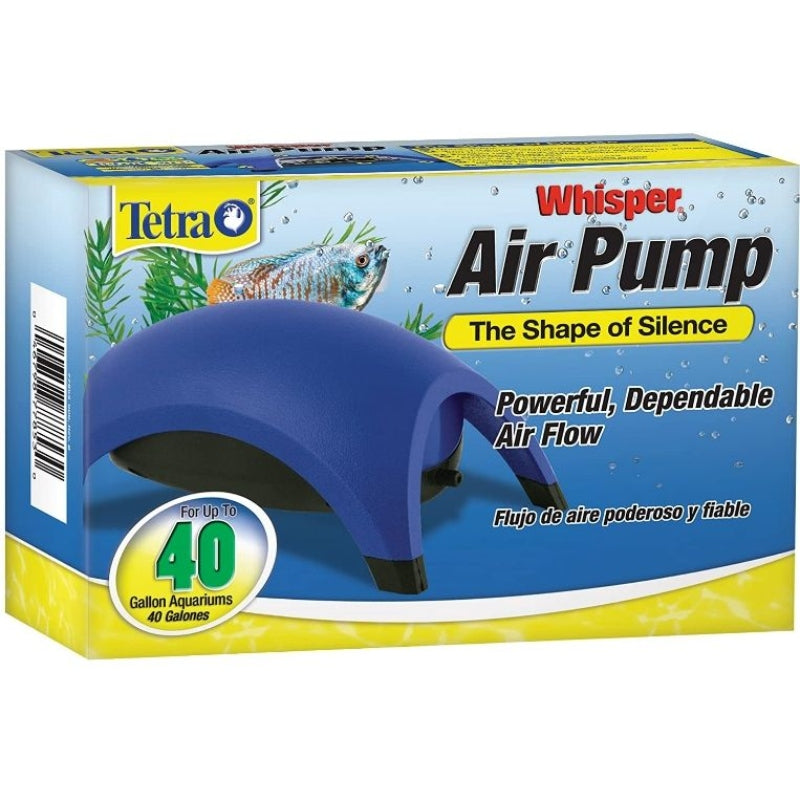 Tetra Whisper Aquarium Air Pumps - Whisper 40 - Up To 40 Gallons (1 Outlet)