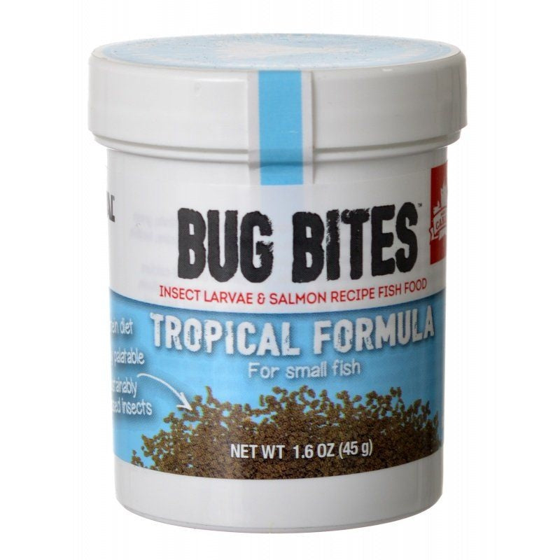 Fluval Bug Bites Tropical Formula Granules For Small Fish - 1.59 Oz