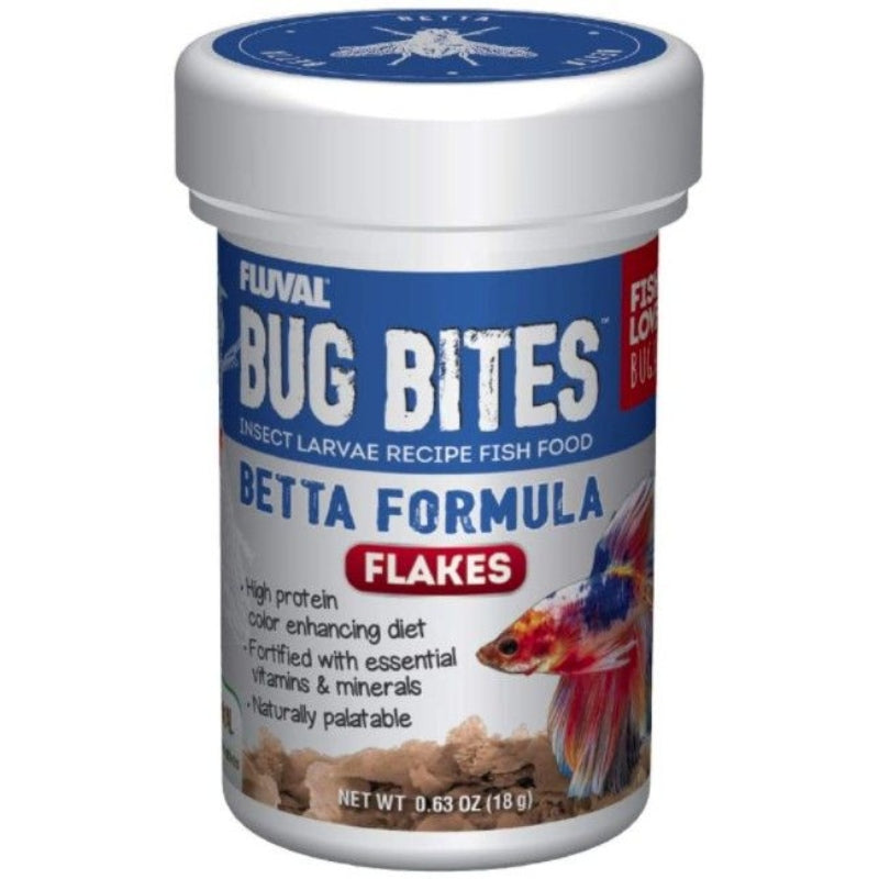 Fluval Bug Bites Betta Formula Flakes - 0.63 Oz