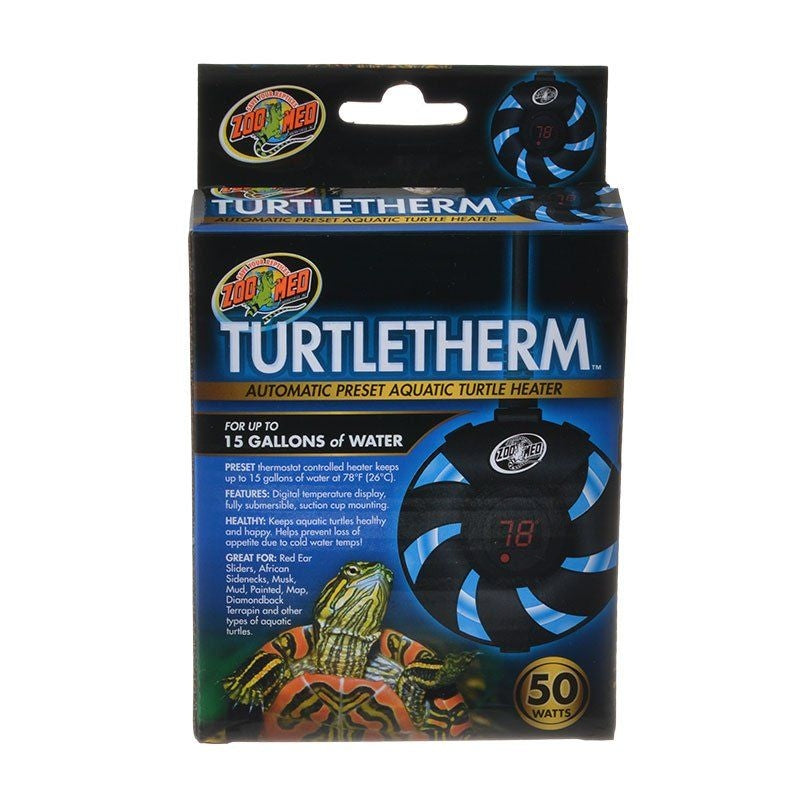 Zoo Med Turtletherm Automatic Preset Aquatic Turtle Heater - 50 Watt (up To 15 Gallons)