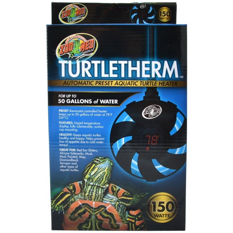 Zoo Med Turtletherm Automatic Preset Aquatic Turtle Heater - 150 Watt (up To 50 Gallons)