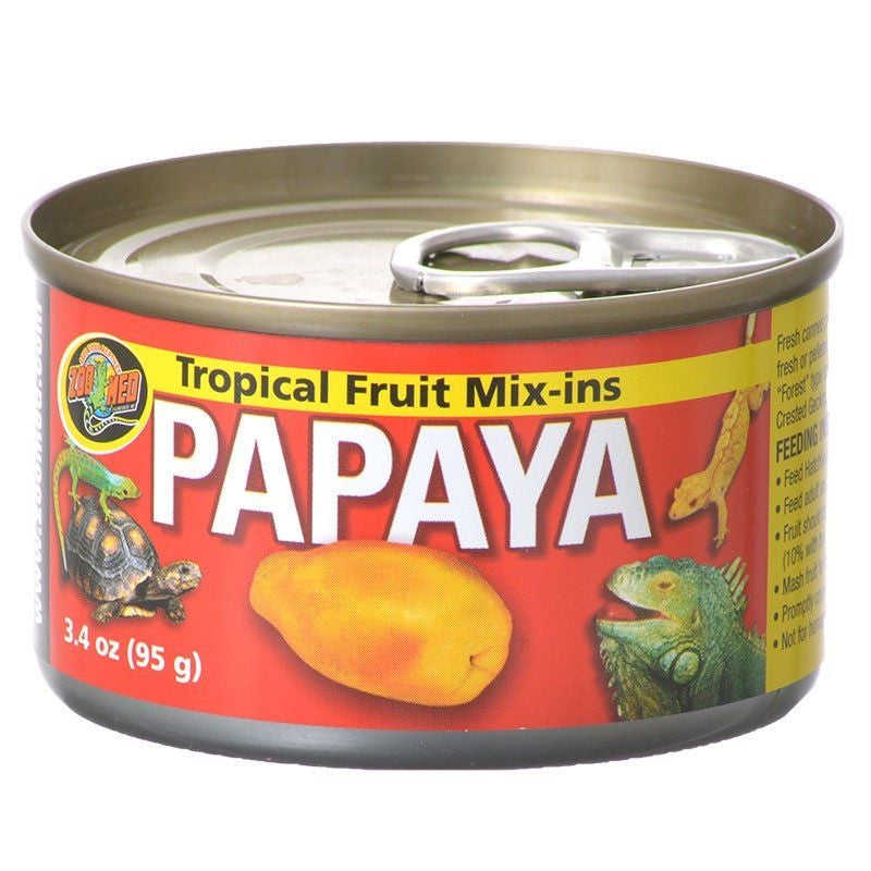 Zoo Med Tropical Friut Mix-ins Papaya Reptile Treat - 4 Oz