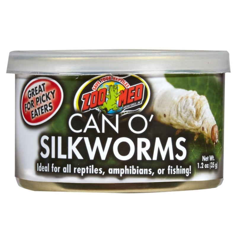 Zoo Med Can O' Silkworms - 1.2 Oz (35 G)